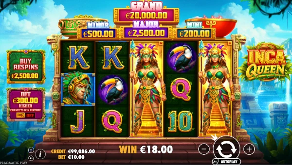 Inca Queen Base Game Screenshot – Showing Features