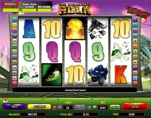 Incredible Hulk slot free play demo