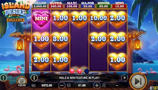 Island Desire bonus game
