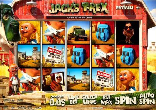 Jacks T-Rex slot free play demo