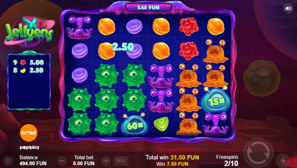 Jellyens X Slot Free Spins by Popiplay