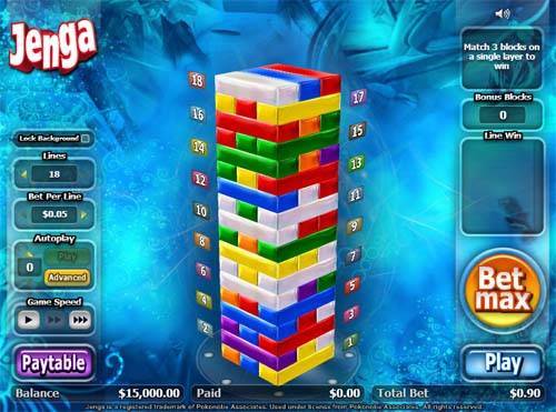 Jenga slot free play demo