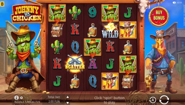 Johnny vs Chicken Base Game Screenshot – Showing Features