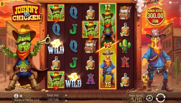 Johnny vs Chicken Bonus Game – Free Spins Features