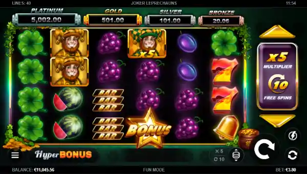 Joker Leprechauns base game review