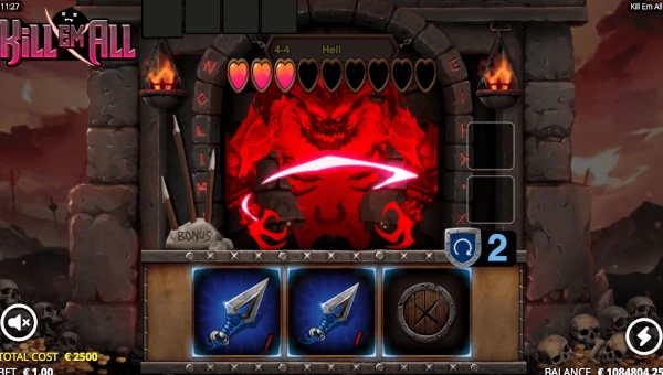 Kill Em All bonus game