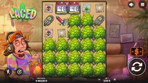 Laced slot base game screenshot