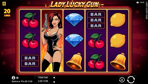 Lady Lucky Gun base game review