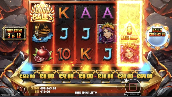 Lava Balls Slot Bonus Game