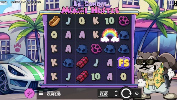 Le Bandit Miami Hustle Base Game Screenshot – Showing Features