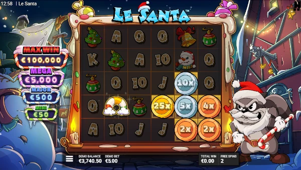 Le Santa Slot Free Spins and Bonus Game Bonus Game and Free Spins