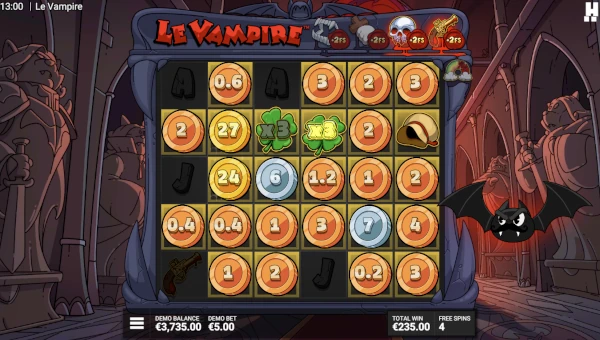Le Vampire Bonus Game – Free Spins Features