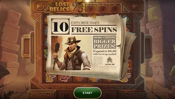 Lost Relics 2 free spins