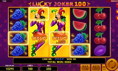 Lucky Joker 100 Slot Amatic Free Play Demo Review Where To Play Casinogamesonnet Com