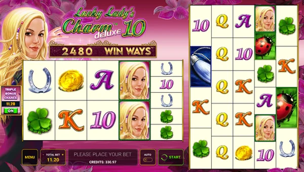 Lucky Ladys Charm Deluxe 10 Win Ways base game review