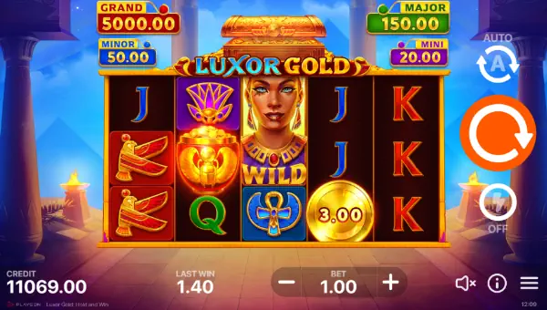 Luxor Gold Hold and Win base game review