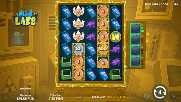 Mad Labs Bonus Game – Free Spins Features