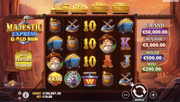 Majestic Express Gold Run base game review