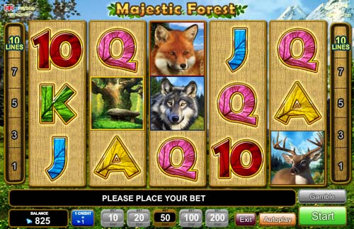 Majestic Forest slot free play demo