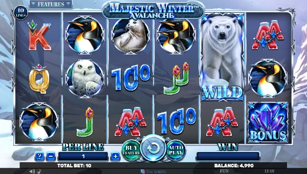 Majestic Winter Avalanche base game review