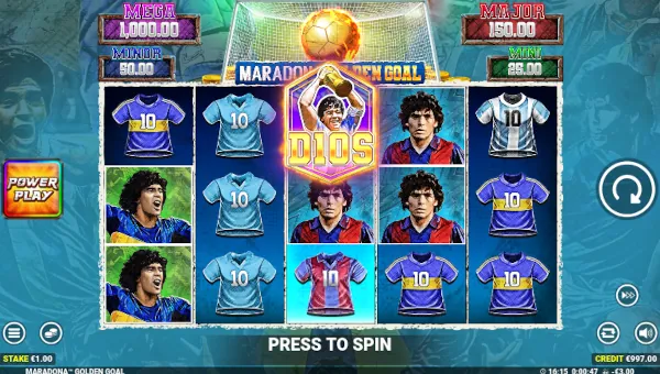 Maradona Golden Goal Base Game Screenshot – Showing Features