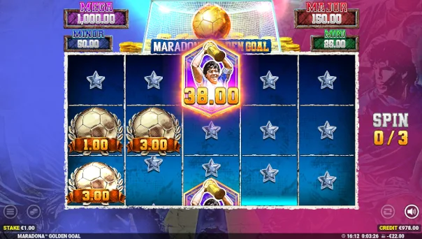 Maradona Golden Goal Bonus Game – Free Spins Features