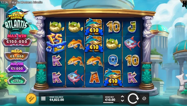 Marlin Masters Atlantis Base Game Screenshot – Showing Features