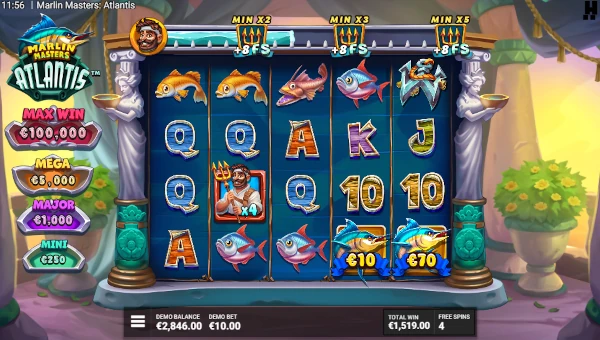 Marlin Masters Atlantis Bonus Game – Free Spins Features