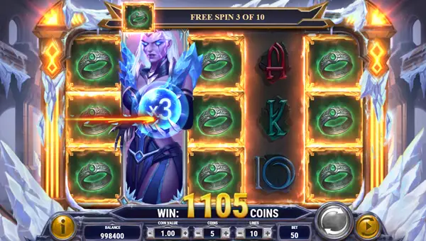 Merlin and the Ice Queen Morgana free spins