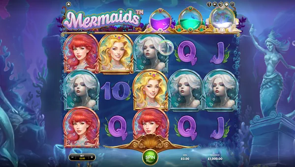 Mermaids slot free play demo is not available.