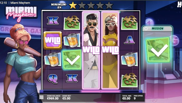 Miami Mayhem bonus game