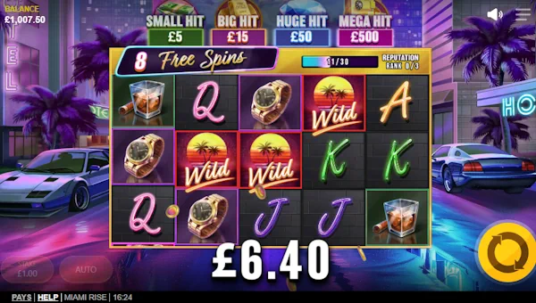 Miami Rise bonus game
