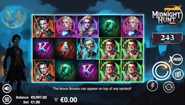 Midnight Hunt Slot Base Game Screenshot