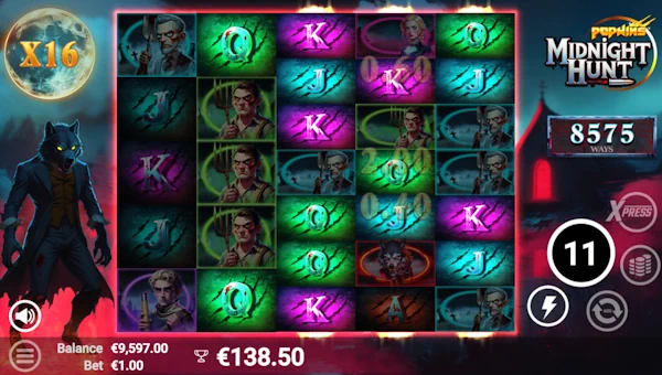 Midnight Hunt Slot Bonus Game Screenshot