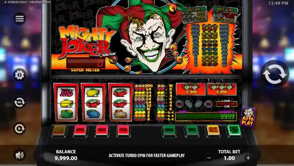 Mighty Joker Arcade base game review