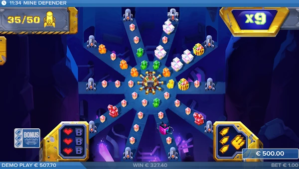 Mine Defender bonus game