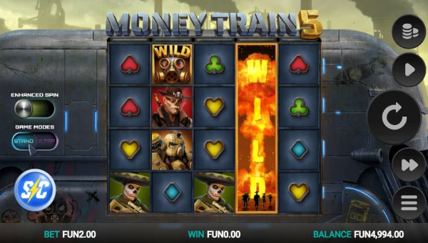 Money Train 5 Base Game Screenshot – Showing Features