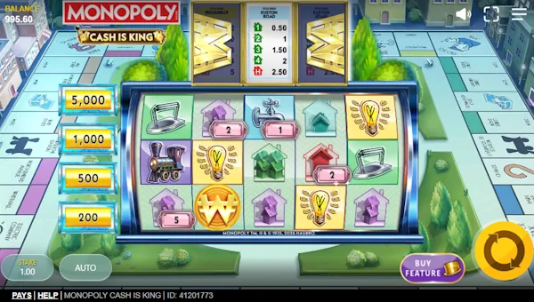 Monopoly Cash is King Base Game Screenshot – Showing Features