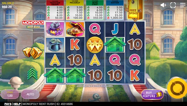 Monopoly Rent Rush Base Game Screenshot – Showing Features