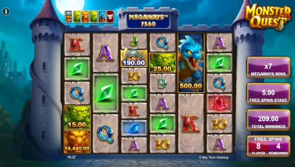 Monster Quest Bonus Game – Free Spins Features