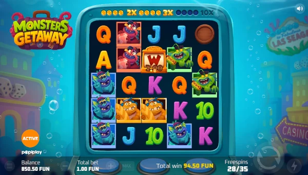 Monsters Getaway Bonus Game – Free Spins Features