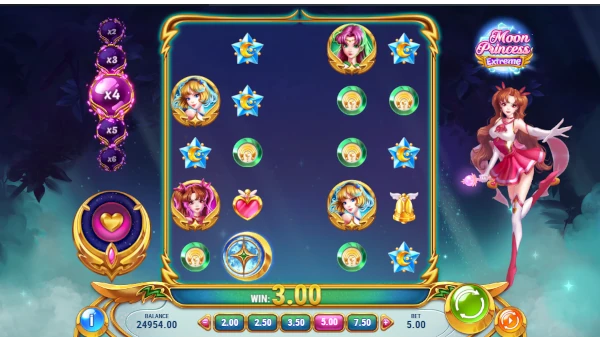 Moon Princess Extreme Base Game Screenshot – Showing Features