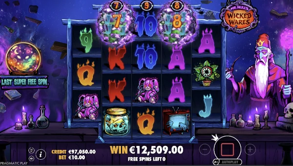 Mr Nulls Wicked Wares Bonus Game – Free Spins Features