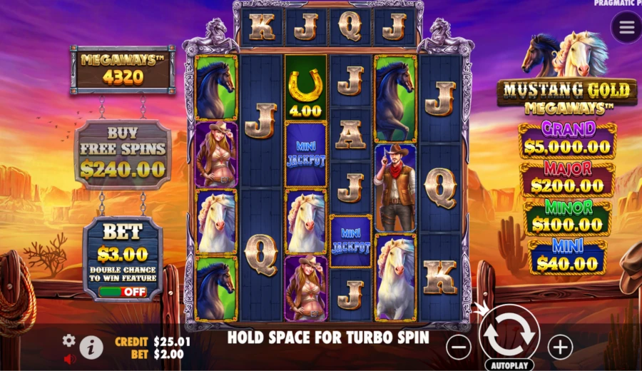 Mustang Gold Megaways slot