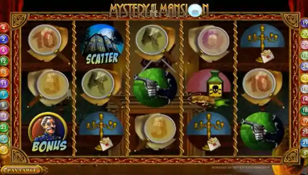 Mystery at the Mansion slot free play demo is not available.