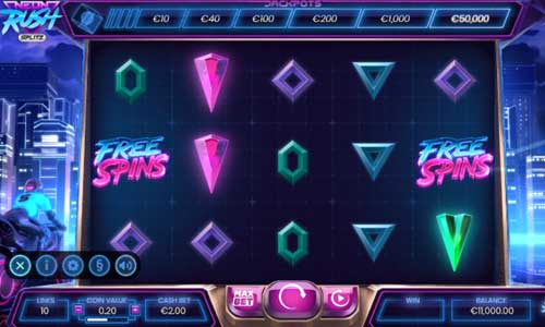 neon rush splitz slot review