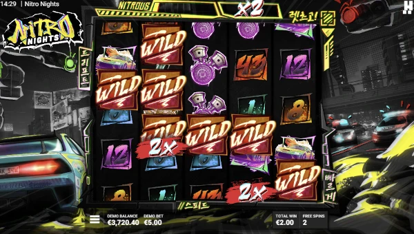 Nitro Nights Bonus Game – Free Spins Features
