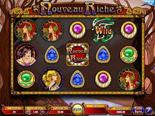 Nouveau Riche slot free play demo is not available.