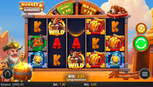 Nugget n Nonsense Base Game Screenshot – Showing Features