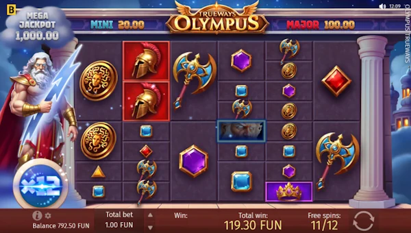 Olympus Trueways bonus game